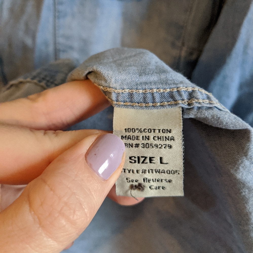 Perfect Chambray Button Down Shirt - image 5